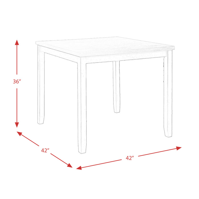 Martin 5 Pc Counter Set (Black Base) - In Home Furniture (San Antonio, TX)