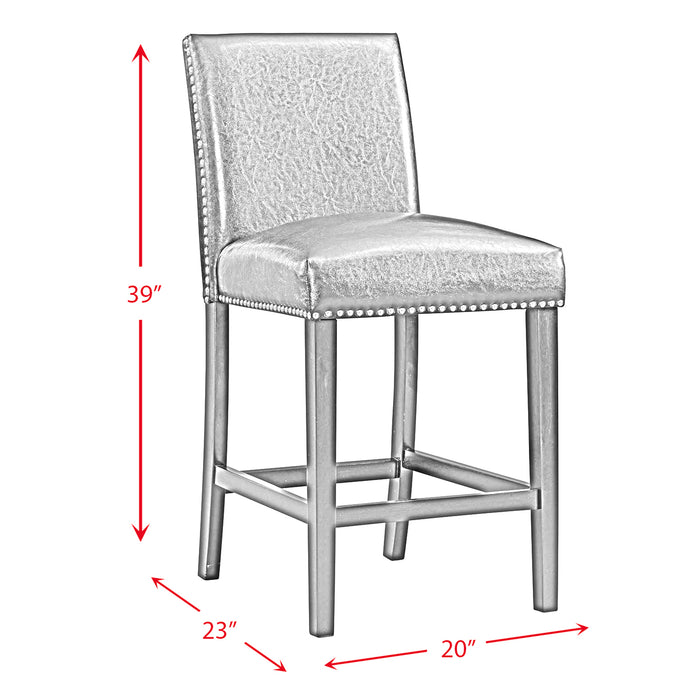Meridian Counter Side Chair Grey (2 Per Pack) - In Home Furniture (San Antonio, TX)