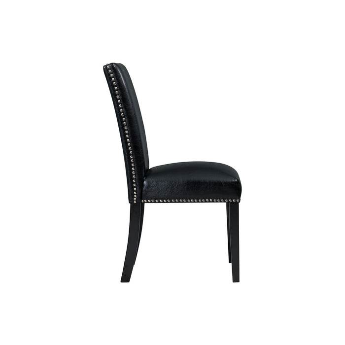 Meridian Dining Side Chair Black (2 Per Pack) - In Home Furniture (San Antonio, TX)
