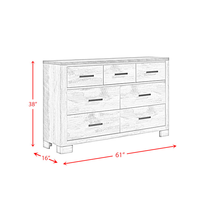 Millers Cove Dresser Two-Tone Grey (Sturdy) - In Home Furniture (San Antonio, TX)