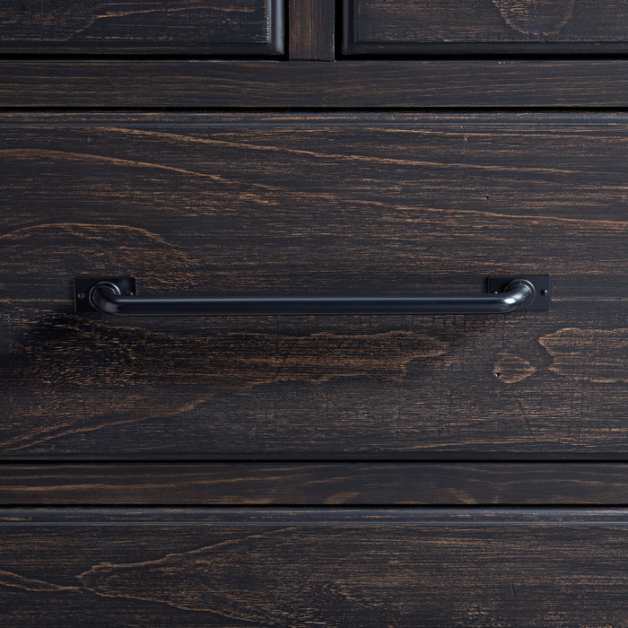 Montrose Storage Bedroom Set in Espresso & Brown - In Home Furniture (San Antonio, TX)