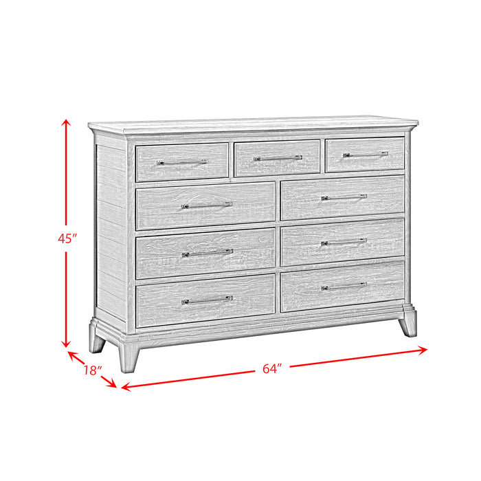 Montrose Dresser in Espresso & Brown - In Home Furniture (San Antonio, TX)