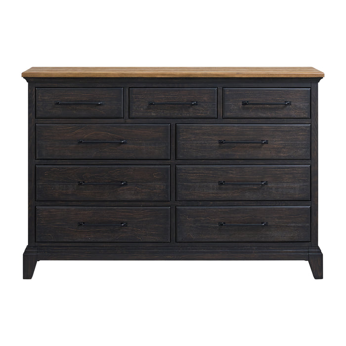 Montrose Dresser in Espresso & Brown - In Home Furniture (San Antonio, TX)