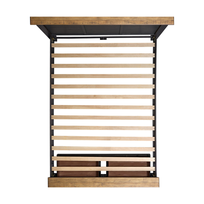 Montrose Storage Bedroom Set in Espresso & Brown - In Home Furniture (San Antonio, TX)