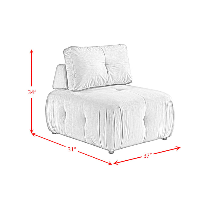 Nahla Modular Chair in Marine Cream