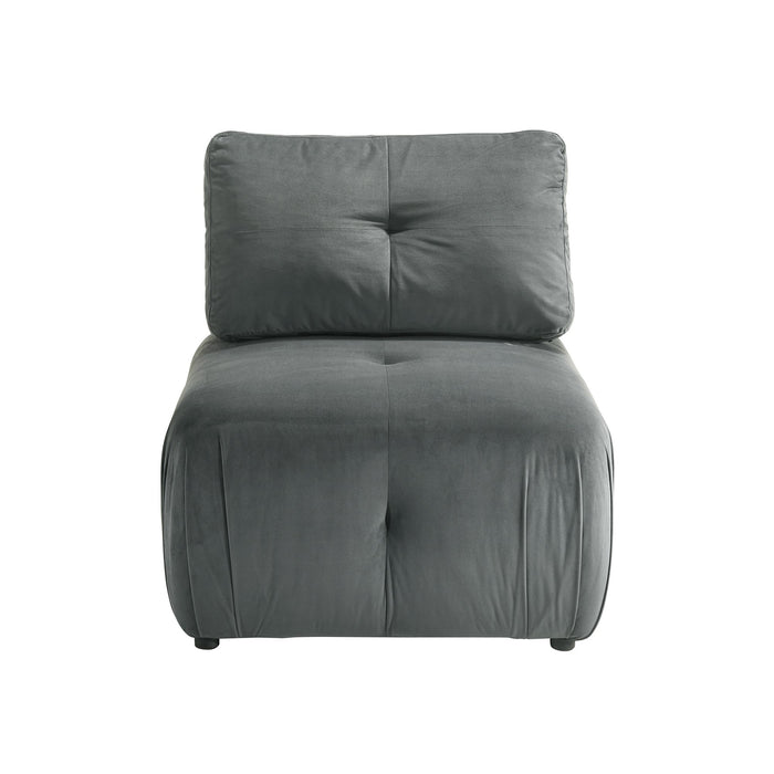 Nahla Modular Chair in Marine Light Grey - In Home Furniture (San Antonio, TX)