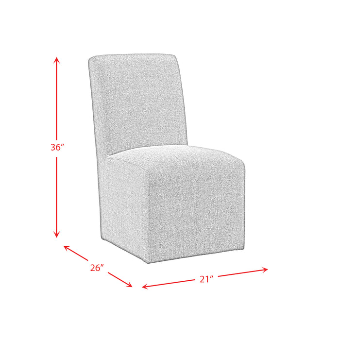 Nero Dining Side Chair (2 per carton) W/Grey Fabric - In Home Furniture (San Antonio, TX)