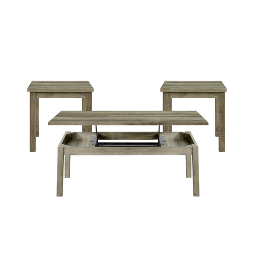 Oak Lawn Three Pack Occasional Set (Lift Top Coffee Table) - In Home Furniture (San Antonio, TX)
