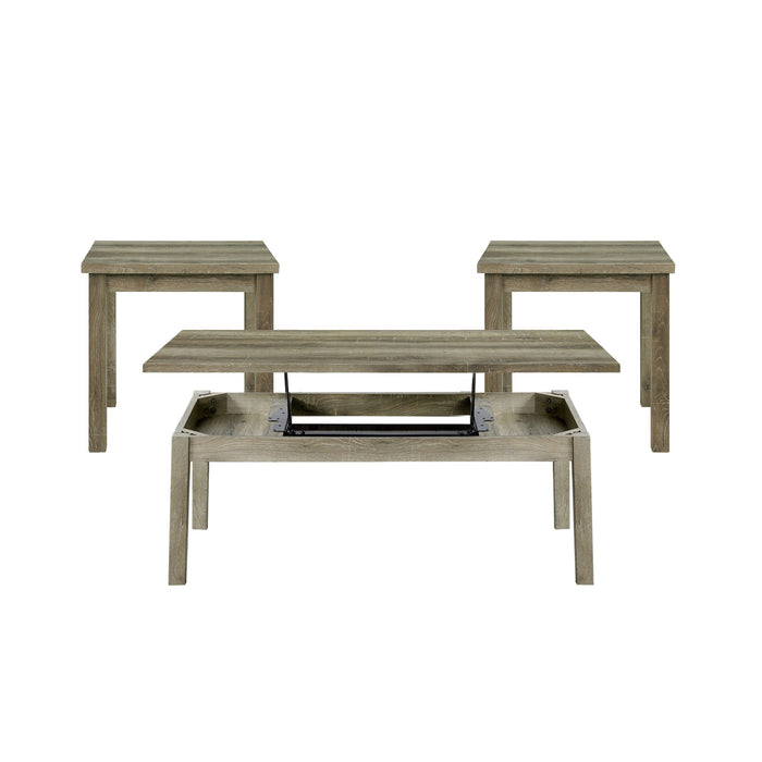 Oak Lawn Three Pack Occasional Set (Lift Top Coffee Table)