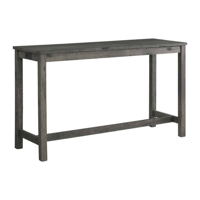 Oak Lawn Charcoal Grey Bar Table Single Pack (Table + 3 Grey Fabric Stools) - In Home Furniture (San Antonio, TX)