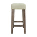 Oak Lawn Grey Bar Table Single Pack (Table + 3 Tan Fabric Stools) - In Home Furniture (San Antonio, TX)