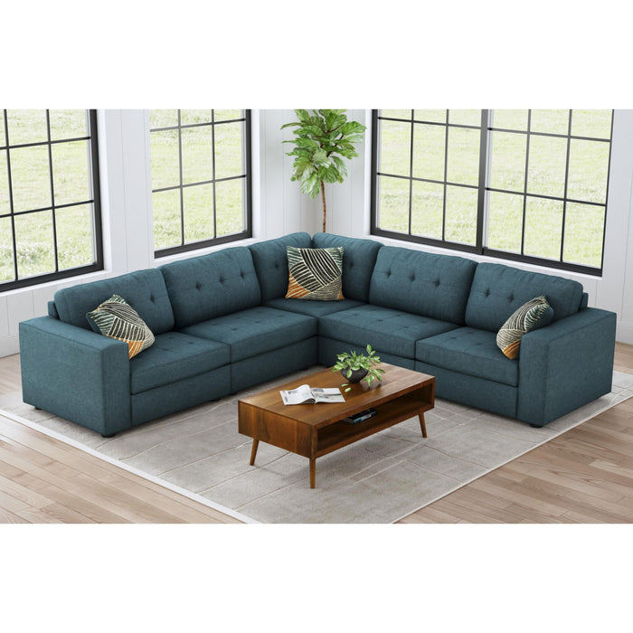 Options One Corner in Palmer Plus Teal with 1 Pillow 20"ÔøΩ - In Home Furniture (San Antonio, TX)