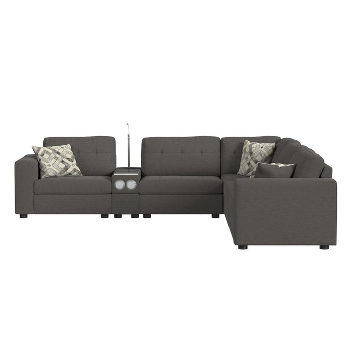 Options One Corner in Palmer Plus Ash with 1 Pillow 20"ÔøΩ - In Home Furniture (San Antonio, TX)