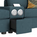 Options One 8PC Living Room Set in Palmer Plus Teal with Media Console - In Home Furniture (San Antonio, TX)