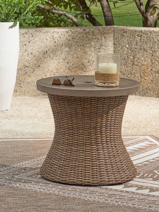 Laguna Heights Outdoor End Table - In Home Furniture (San Antonio, TX)