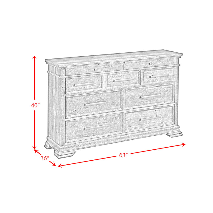 Park Ridge 9-Drawer Dresser in Charcoal