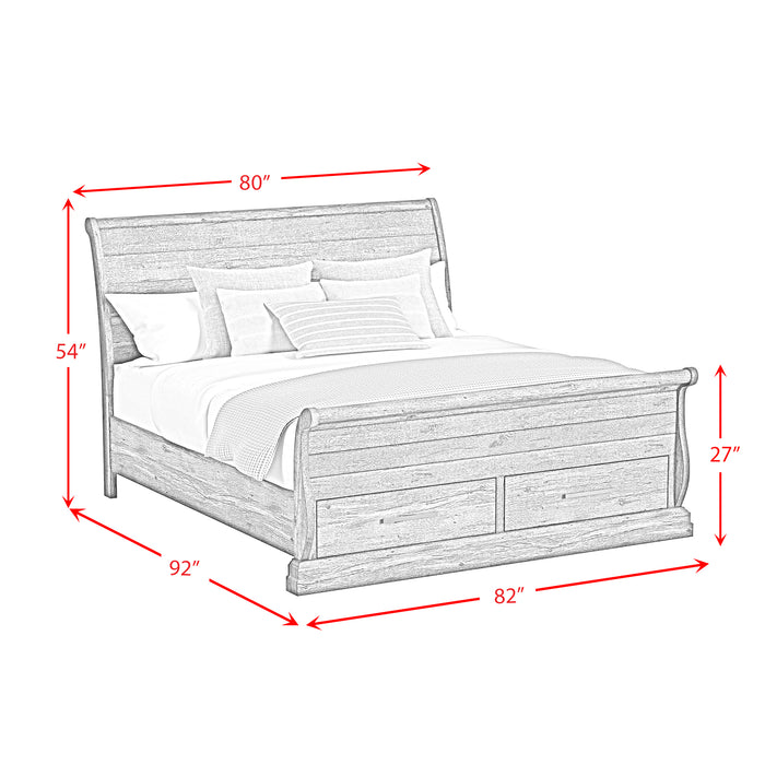 Park Ridge Sleigh Storage Bedroom Set - In Home Furniture (San Antonio, TX)