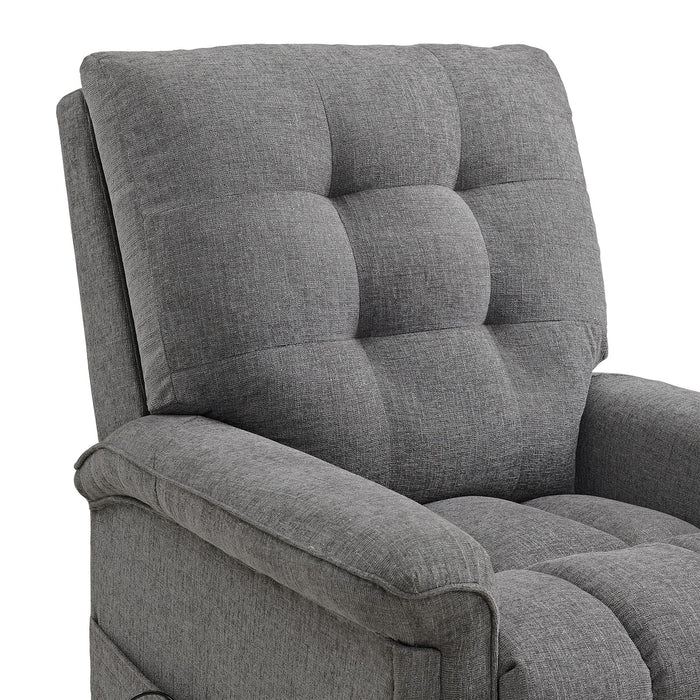 Pecos Power Motion Lift Chair in 15337-2 Ribbit Charcoal
