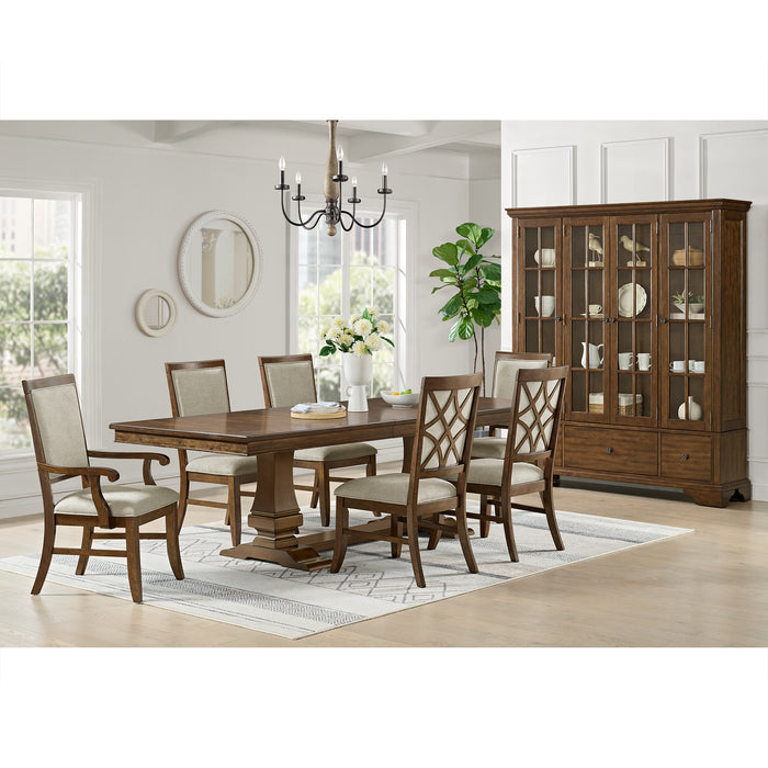 Phillipe Standard Height Dining Set in Cherry-Table and Four Chairs - In Home Furniture (San Antonio, TX)