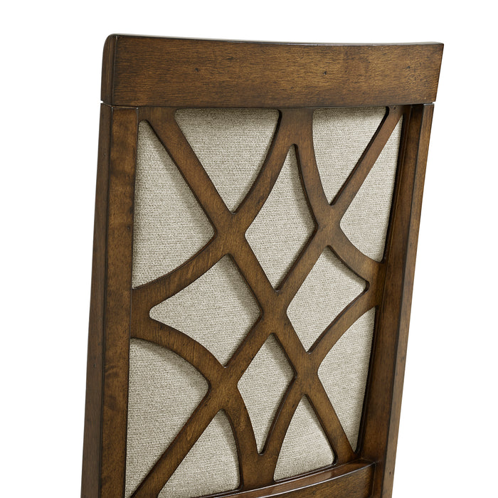 Phillipe Standard Height Dining Set in Cherry-Table and Four Chairs - In Home Furniture (San Antonio, TX)