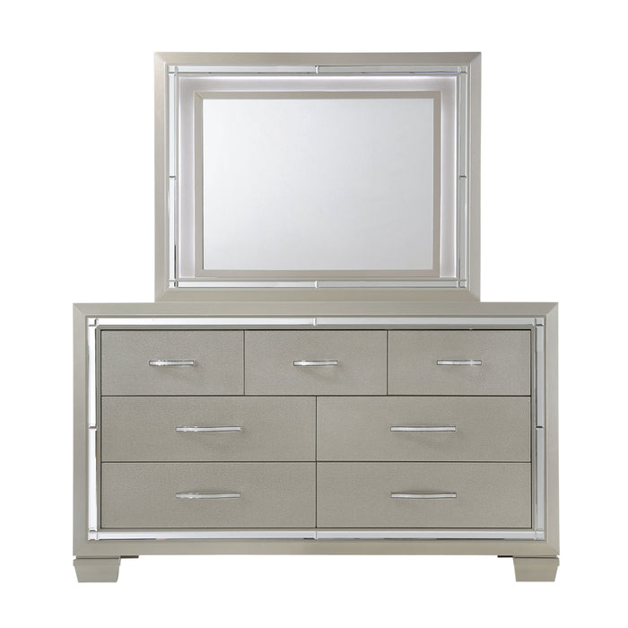 Platinum Dresser&Mirror Set - In Home Furniture (San Antonio, TX)