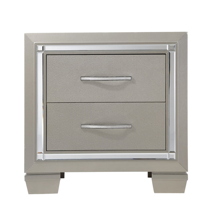 Platinum Nightstand - In Home Furniture (San Antonio, TX)