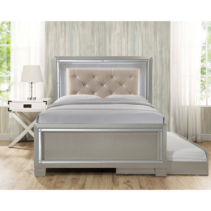 Platinum Youth Full Patform w/ Trundle - In Home Furniture (San Antonio, TX)