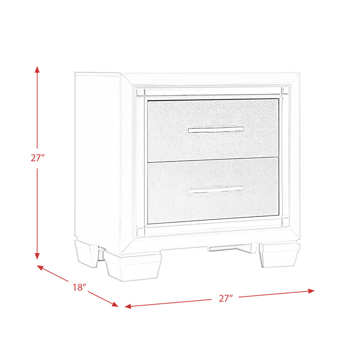 Platinum Platform Storage Bedroom Set - In Home Furniture (San Antonio, TX)