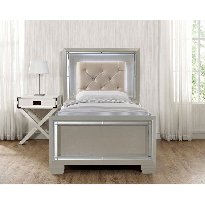 Platinum Youth Platform Bed - In Home Furniture (San Antonio, TX)