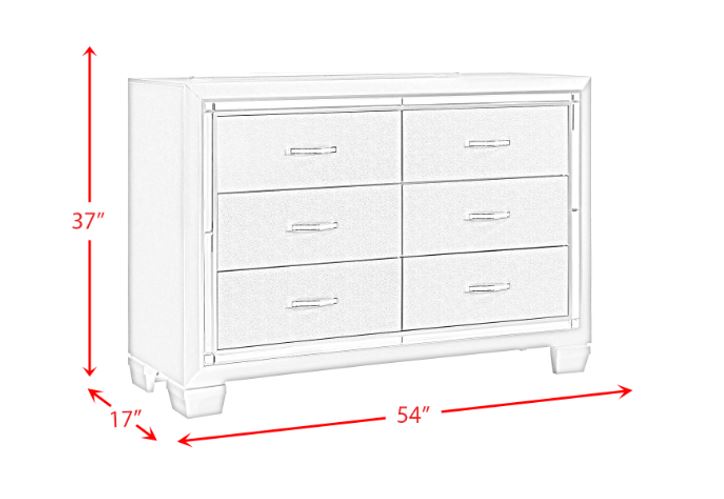 Platinum Youth Dresser - In Home Furniture (San Antonio, TX)