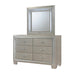 Platinum Youth Dresser & Mirror w/ LED Light Set - In Home Furniture (San Antonio, TX)
