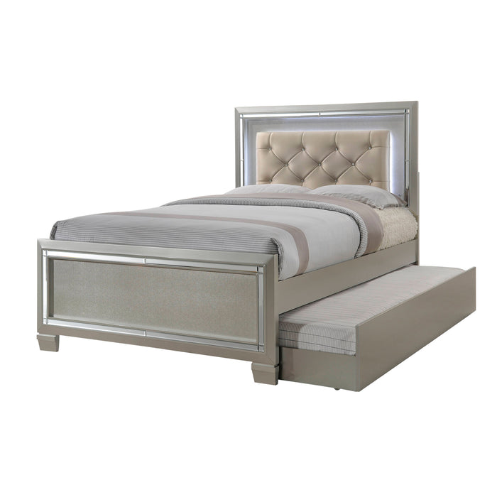 Platinum Youth Full Patform w/ Trundle - In Home Furniture (San Antonio, TX)
