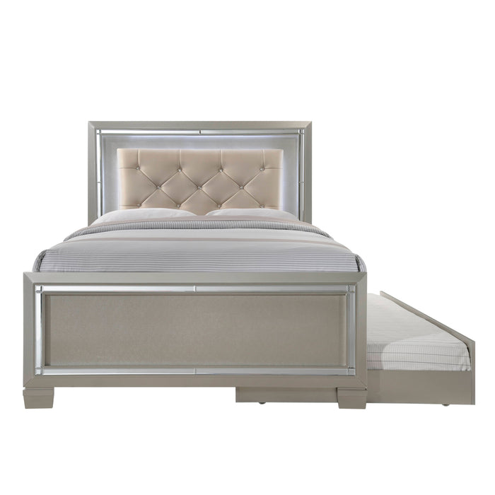Platinum Youth Full Patform w/ Trundle - In Home Furniture (San Antonio, TX)