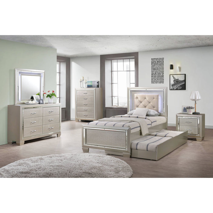 Platinum Youth Nightstand - In Home Furniture (San Antonio, TX)
