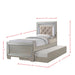 Platinum Youth Twin Platform Bed w/ Trundle - In Home Furniture (San Antonio, TX)