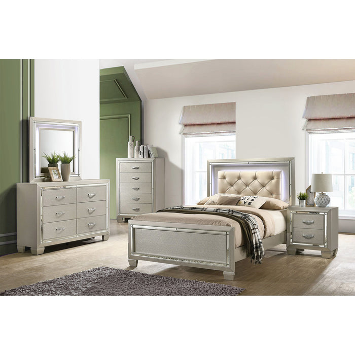 PLATINUM YOUTH PLATFORM BEDROOM SET - In Home Furniture (San Antonio, TX)