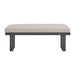 Playa Dining Bench - Dark Grey and Olefin Beige - In Home Furniture (San Antonio, TX)