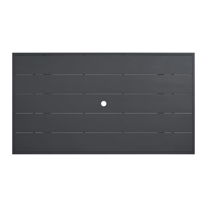 Playa Standard Height Dining Set in Dark Grey-Table and Four Chairs - In Home Furniture (San Antonio, TX)