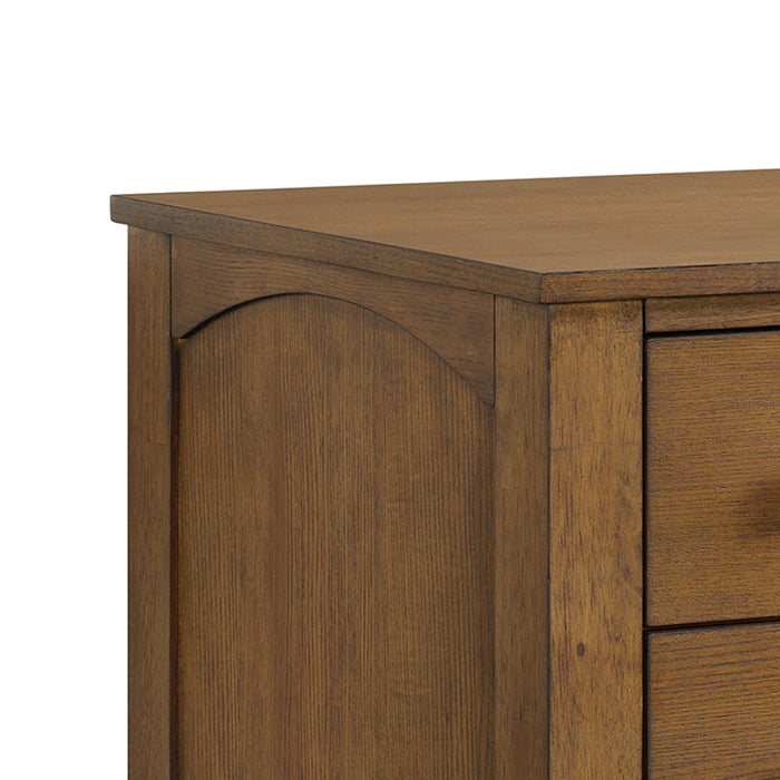 Portico File Cabinet in Brown Oak