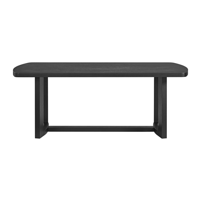 Portland Rectangular Dining Table in Black - In Home Furniture (San Antonio, TX)