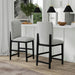 Portland Square Back Barstool with Grey Fabric in Black (2 Per Carton) - In Home Furniture (San Antonio, TX)