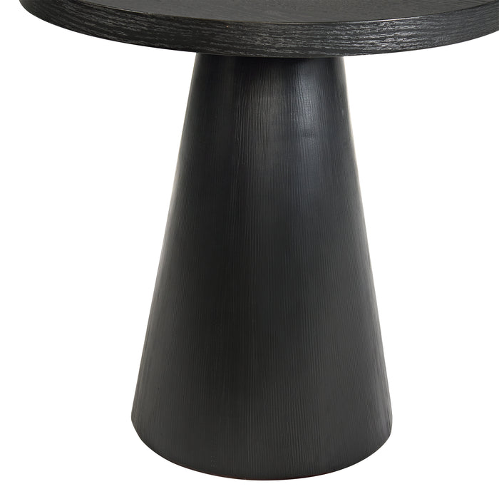Portland 2PC Occasional Table Set in Black-Coffee Table & End Table