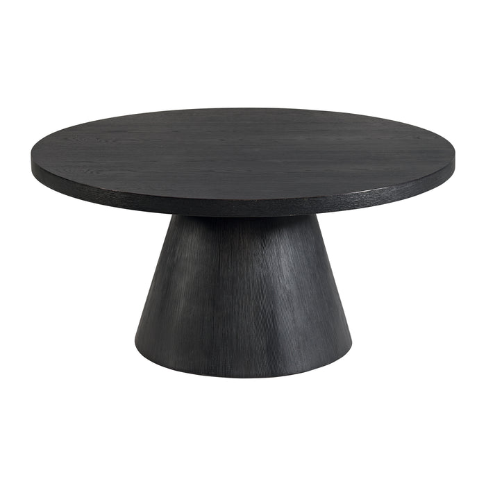 Portland 2PC Occasional Table Set in Black-Coffee Table & End Table