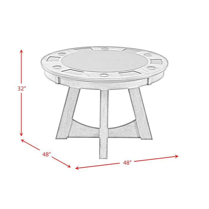 Prince Round Game Table - In Home Furniture (San Antonio, TX)
