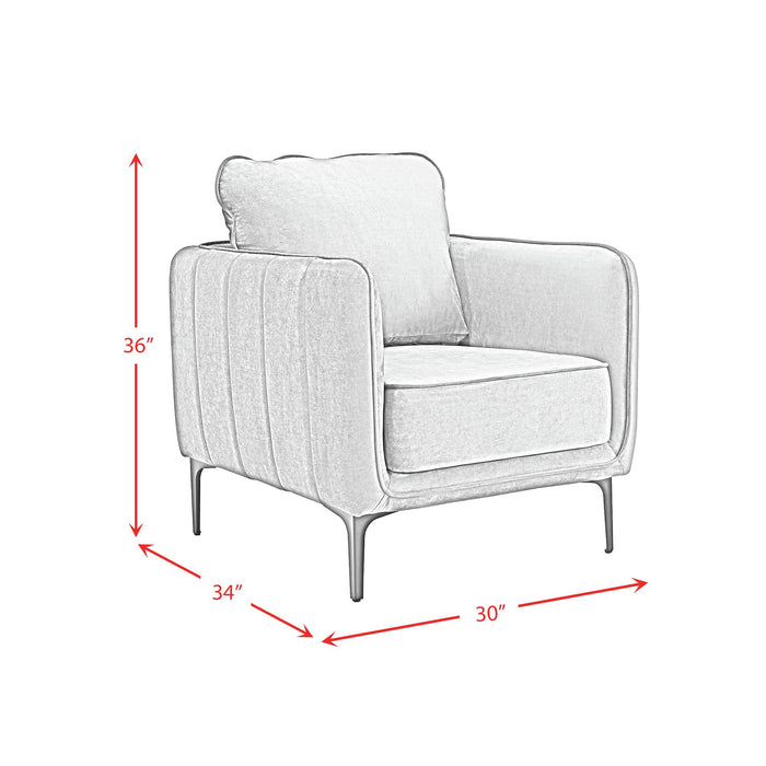 Rae Chair in Lavish 152 Purple Velvet - In Home Furniture (San Antonio, TX)