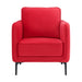 Rae Chair in Lavish 152 Red Velvet - In Home Furniture (San Antonio, TX)