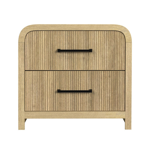 Ridgemont 2-Drawer Nightstand with USB in Natural - In Home Furniture (San Antonio, TX)