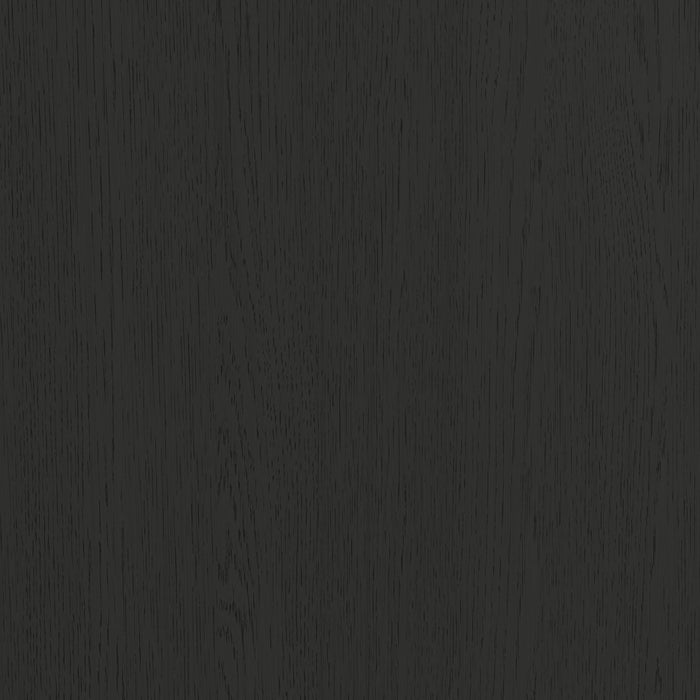 Ridgemont Dressing Stool with White Fabric in Black with Grain - In Home Furniture (San Antonio, TX)