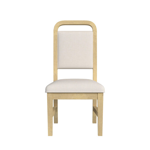 Ridgemont Dining Side Chair with White Fabric in Natural (2 Per Carton) - In Home Furniture (San Antonio, TX)