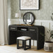 Ridgemont Dressing Table in Black with Grain - In Home Furniture (San Antonio, TX)